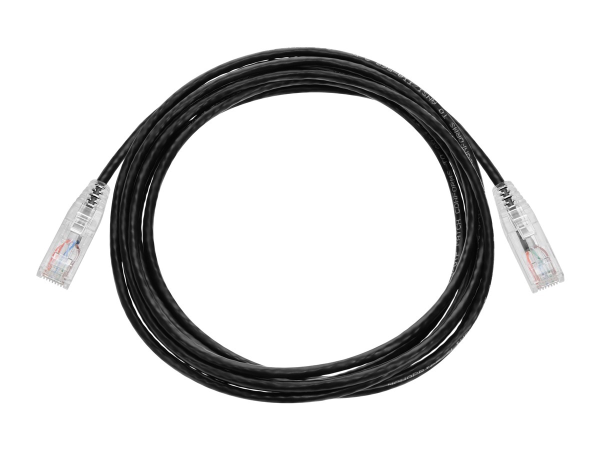 Monoprice Cat6 Ethernet Patch Cable – 10 feet – Black | Snagless RJ45 Stranded