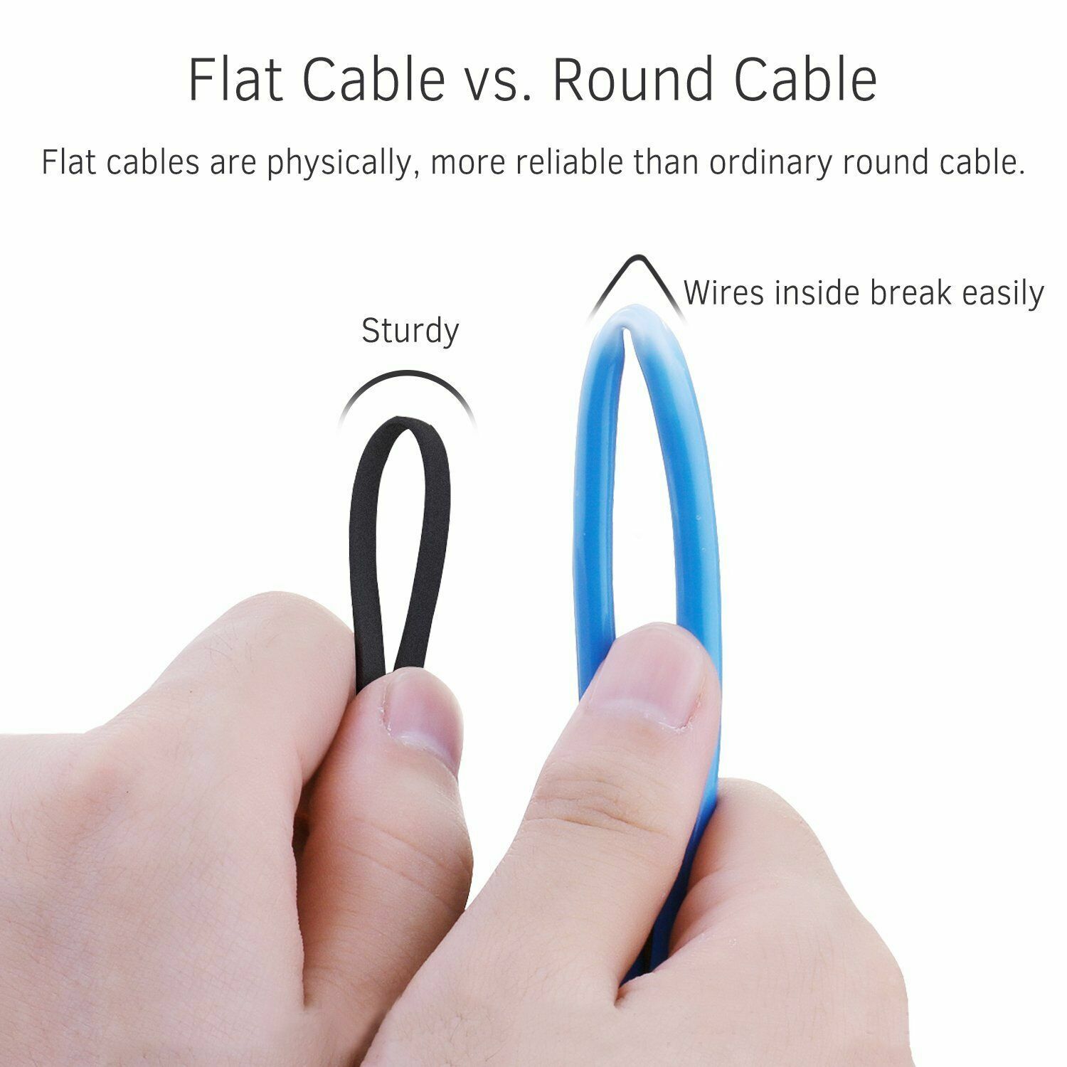 3FT 3feet CAT7 RJ45 Network Flat Ethernet Patch Cable Cord Xbox One PS4 Modem US