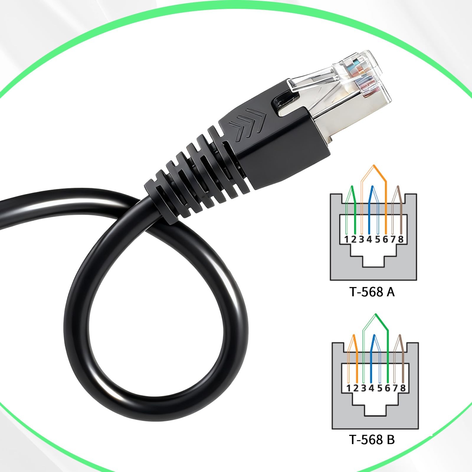 RJ45 Breakout Male 8 Pins Screw Terminal Ethernet Connector Adaptor 2 PCS