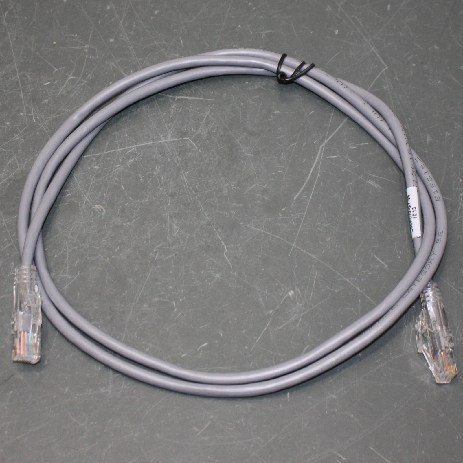 (100) Black Box CAT5e Premium Patch Cable, 5ft Ethernet Cord, Gray, 350 MHz
