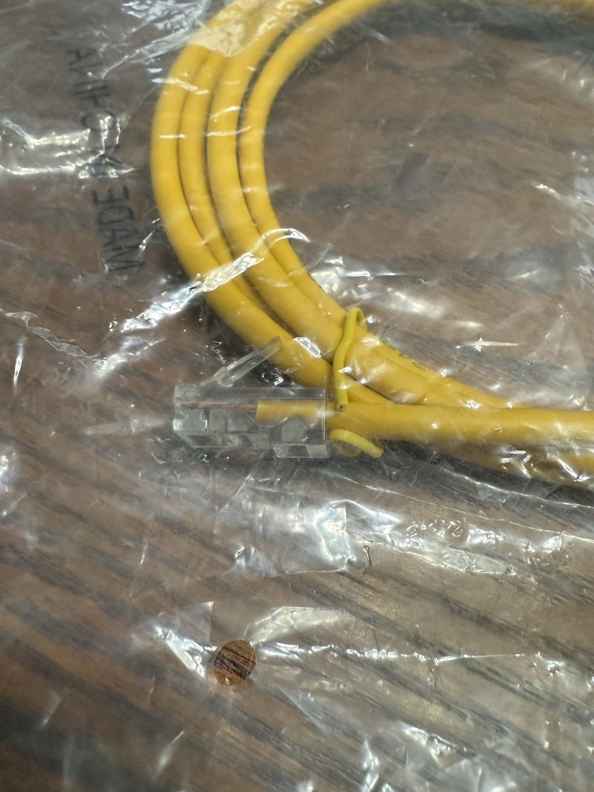 Ethernet Cable RoHs Compliant Yellow New In Sealed Packaging