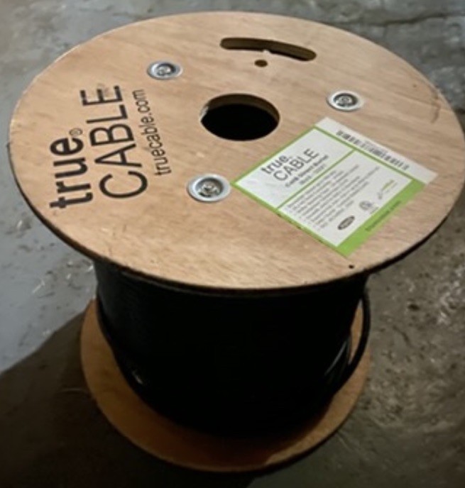 True Cable Cat6 Direct Burial Outdoor Ethernet Cable Pure Copper. Roughly 400ft.