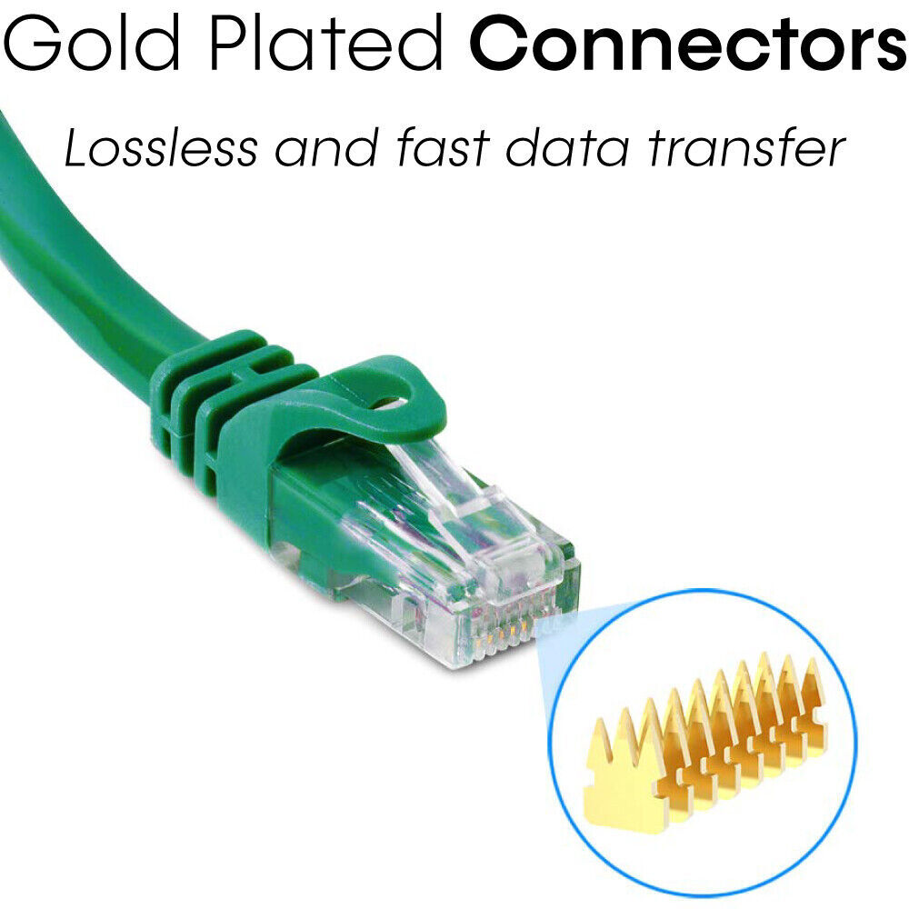 Green Cat6 Patch Cord Cable Network Cat6 Cable Internet Ethernet Modem Cable LOT