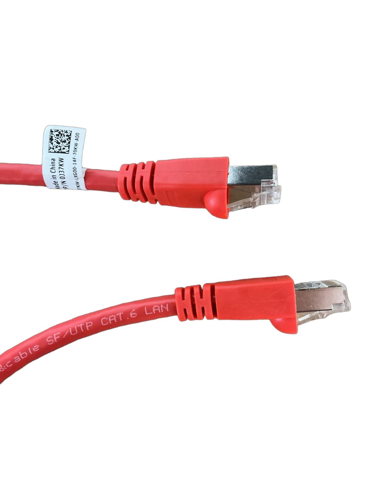 Cat6 26AWG 8ft Shielded (S/FTP) PVC CM Ethernet Patch Cable 4-BLUE 1-RED NEW!