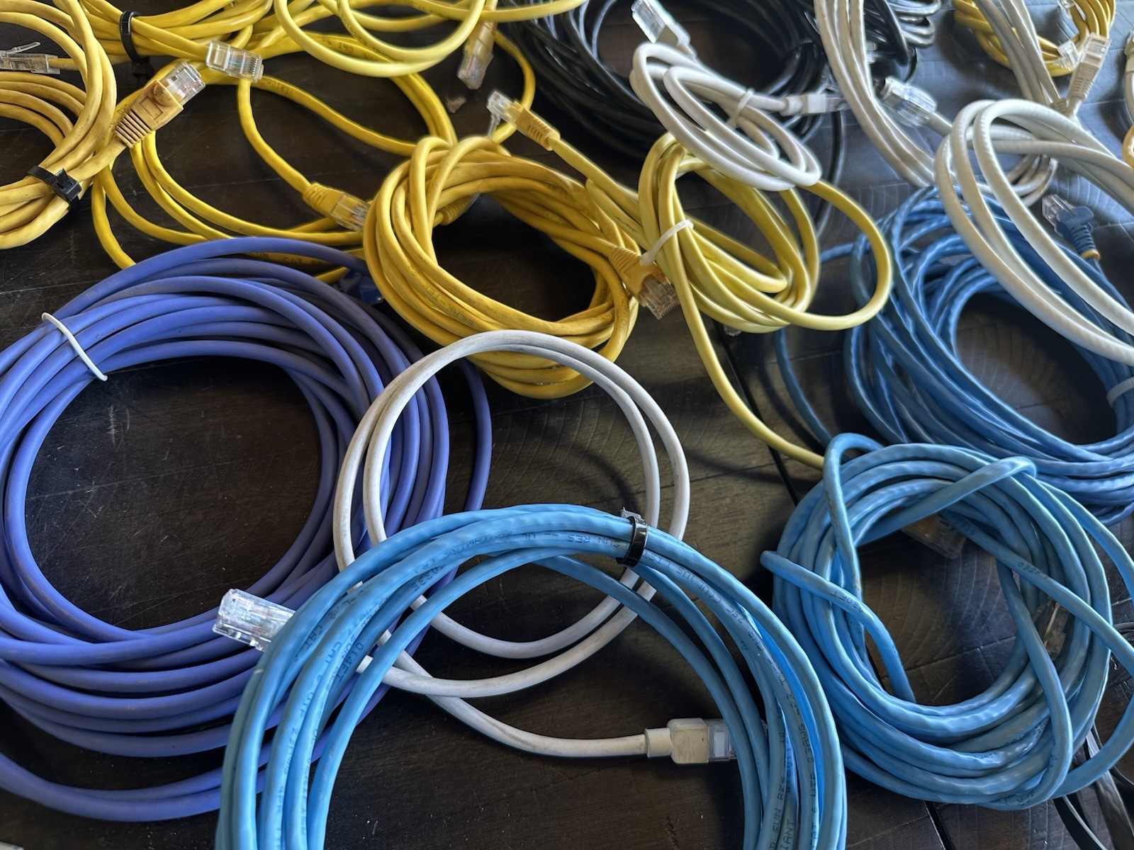 LOT OF 22* Ethernet Network LAN Modem Router Patch Cable Various Lengths