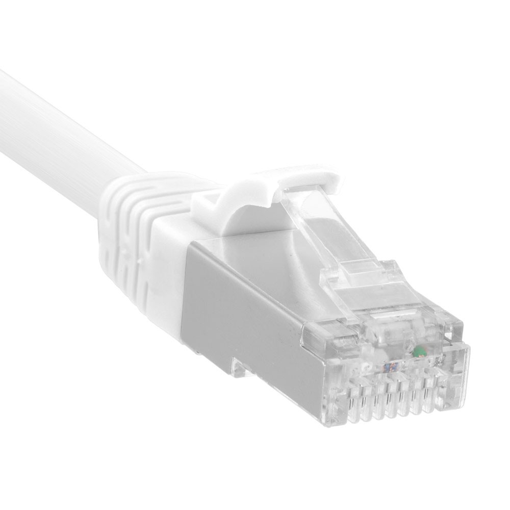 Ethernet Patch Cable CAT6, F/UTP, 26AWG, 0.5 Ft , 5 pack, White