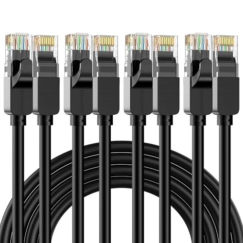 Cat 6 Ethernet Cable 15 ft, Indoor/Outdoor High Speed 10Gbps Internet 15FT 8