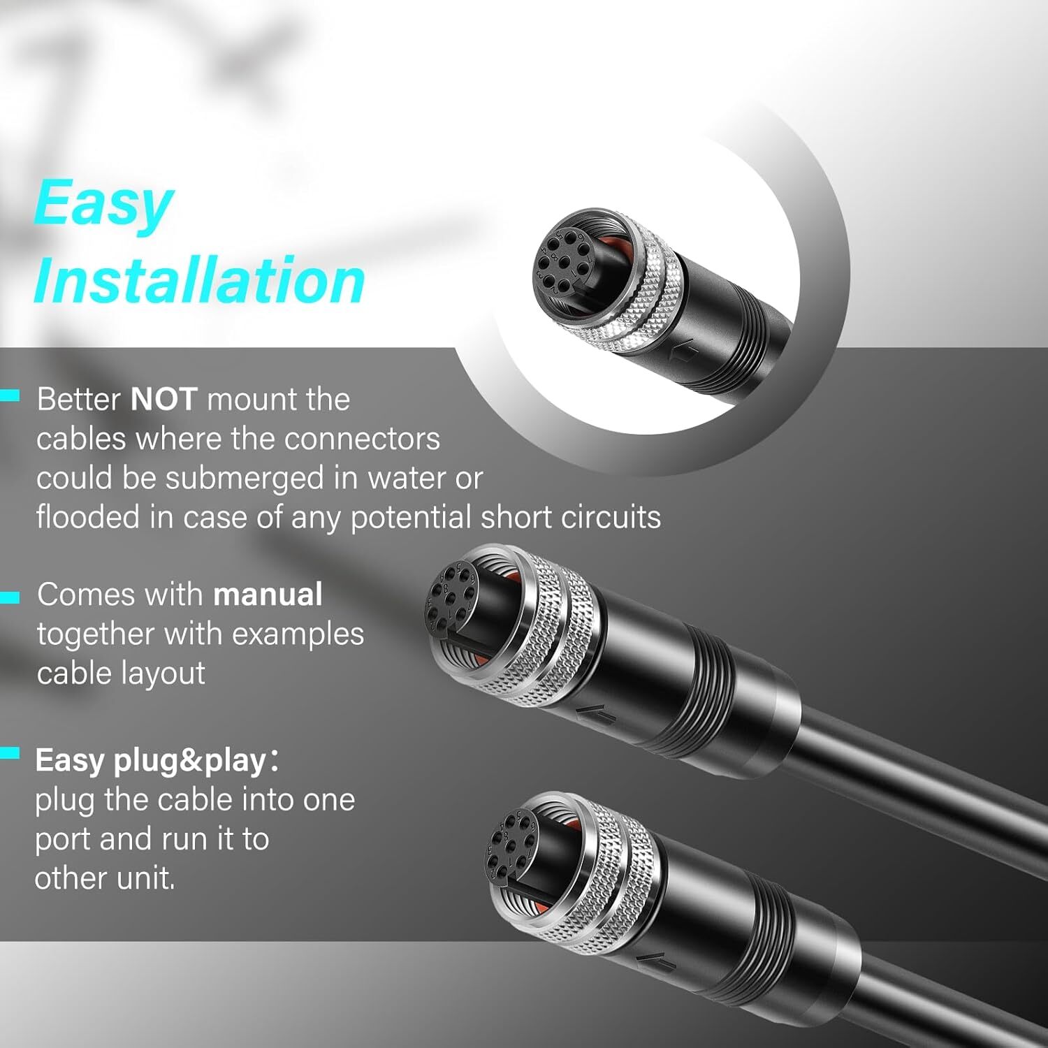 720073-3 20 Feet Ethernet Cable AS EC 20E for Humminbird for Helix, APEX, SOLIX