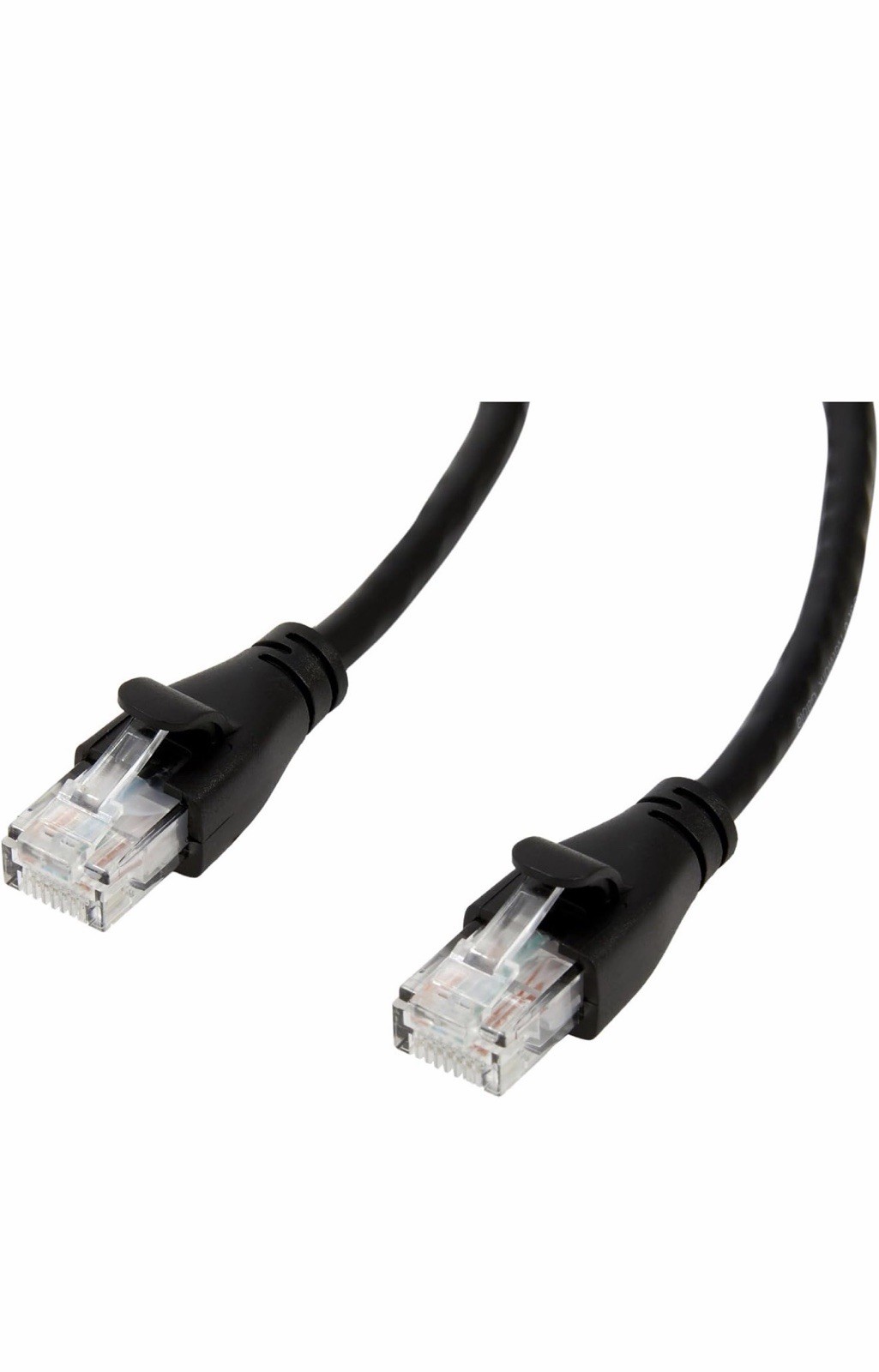 Amazon Basics RJ45 Cat-6 Ethernet Patch Internet, 5 Foot, Black
