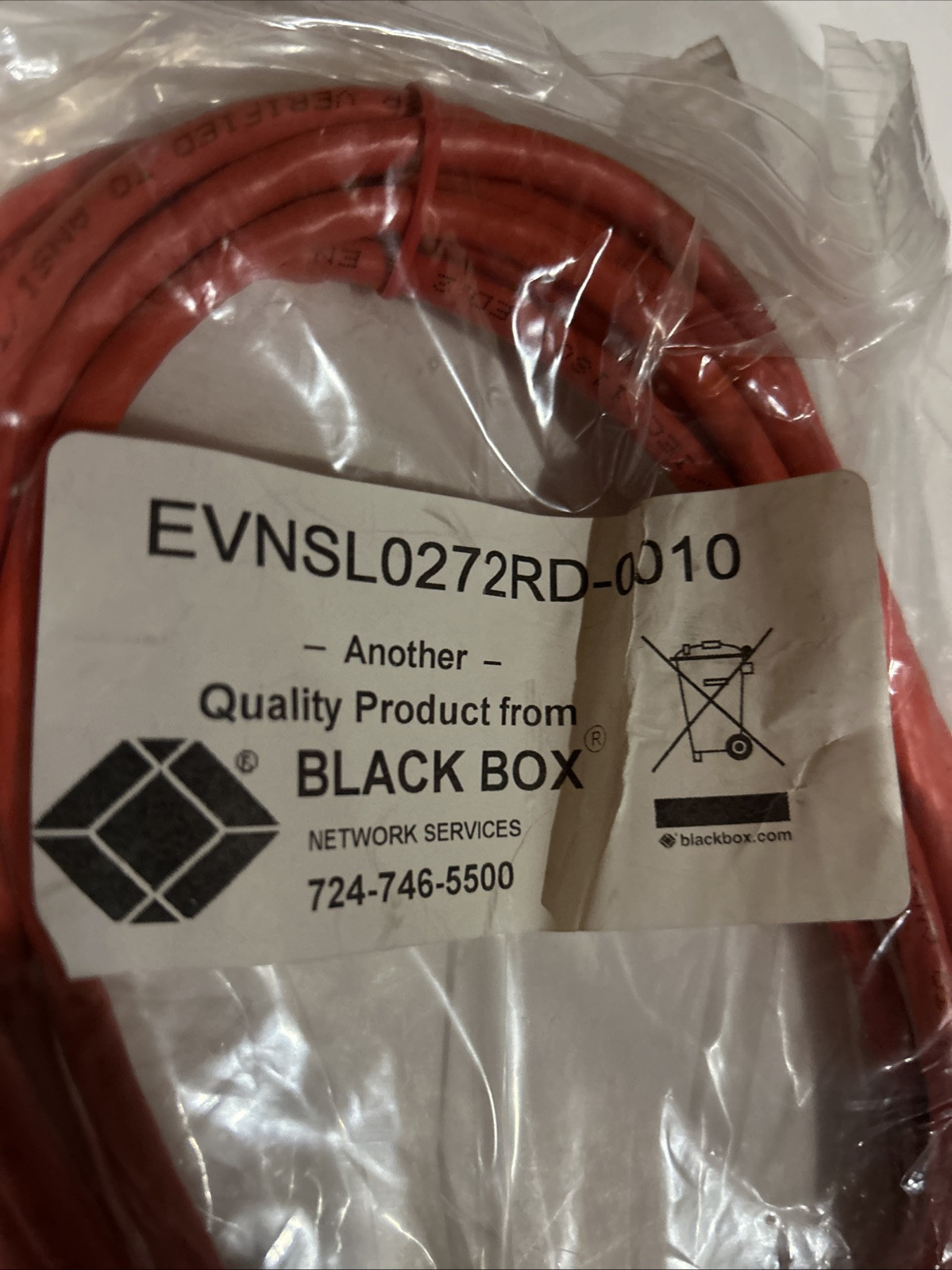 Black Box – Network cable RJ-45 (M) 3 m screened shielded twisted pair (SSTP)…