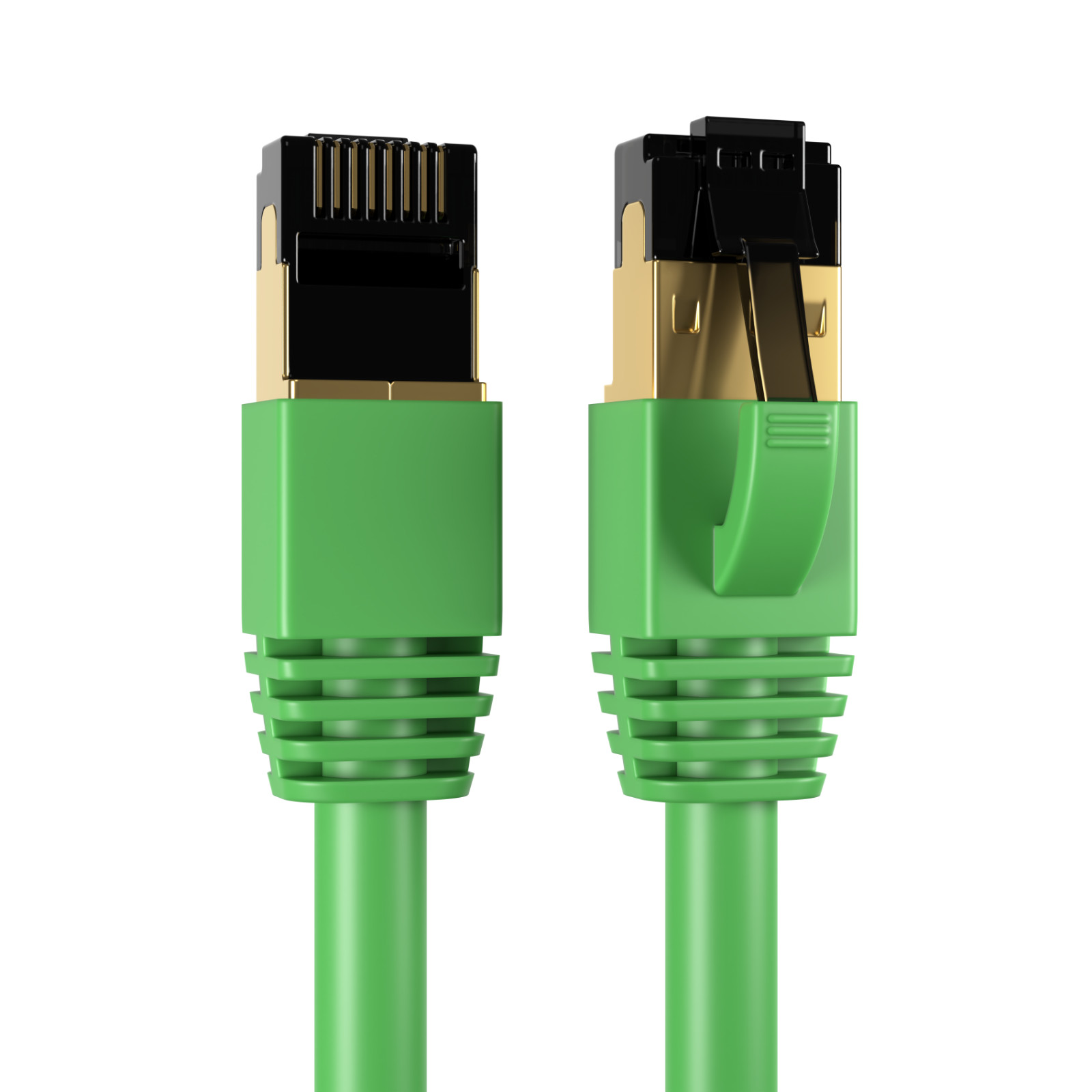 CAT8 SFTP Super Speed Ethernet Patch Cord 2GHz LAN Wire 0.5FT-75 FT Green LOT
