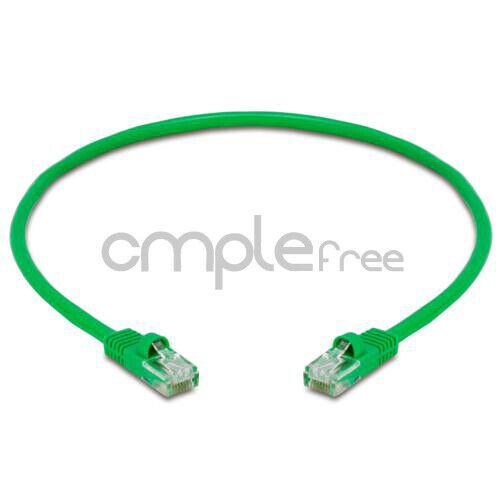 5x 1.5FT CAT5e Cable Ethernet Lan Network CAT5 RJ45 Patch Cord Green NEW