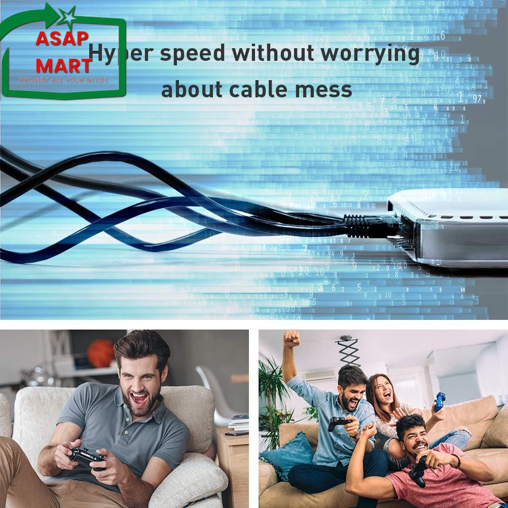 Cat 8 Ethernet Cable, 1.5Ft 3Ft 6Ft 10Ft 15Ft 20Ft 30Ft 35Ft 50Ft 100Ft Heavy Du