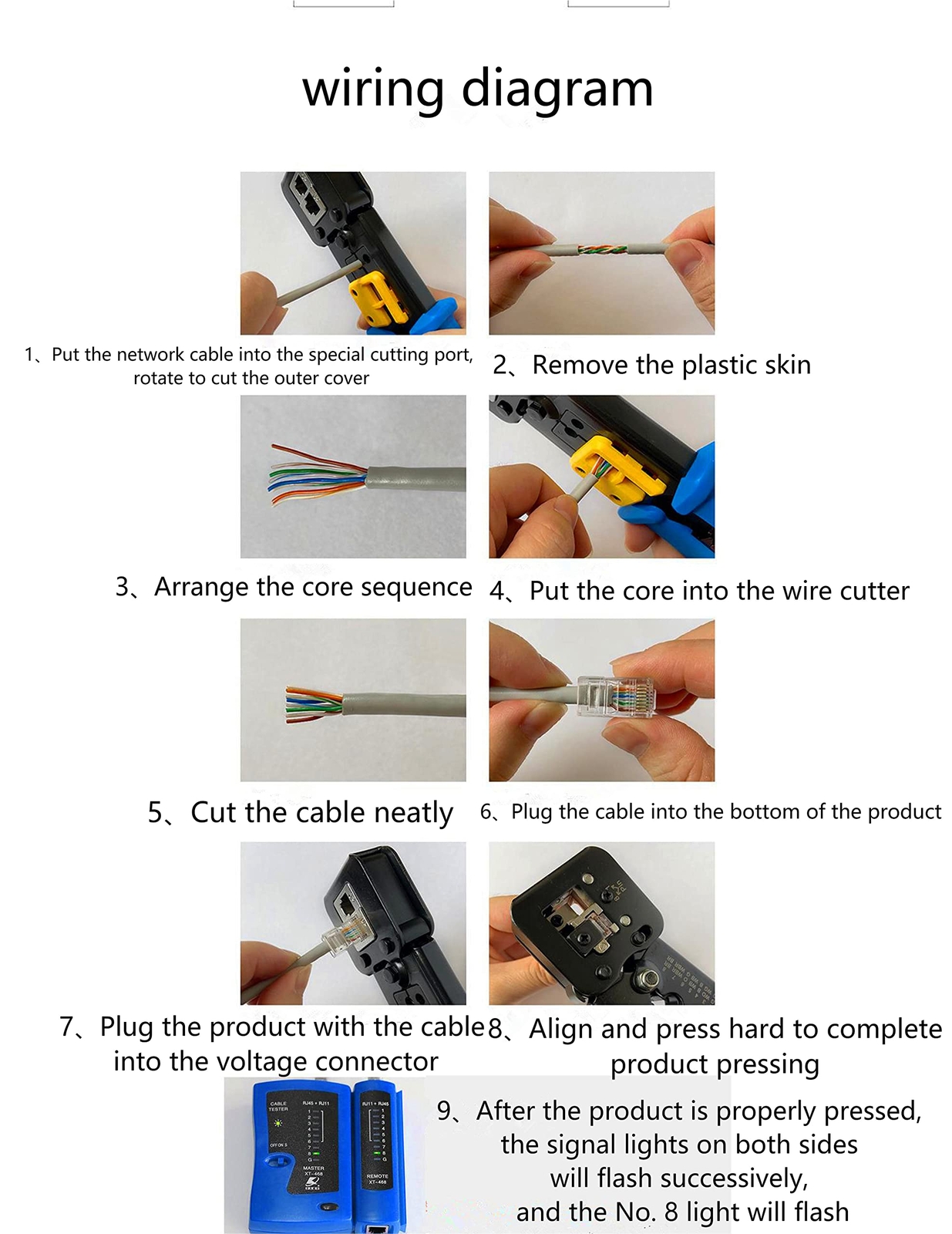 Rj45 Cat 6 Nonpass Through Network Plug Connector 8p8c Cat 6/6e Rj45 Gold Plated