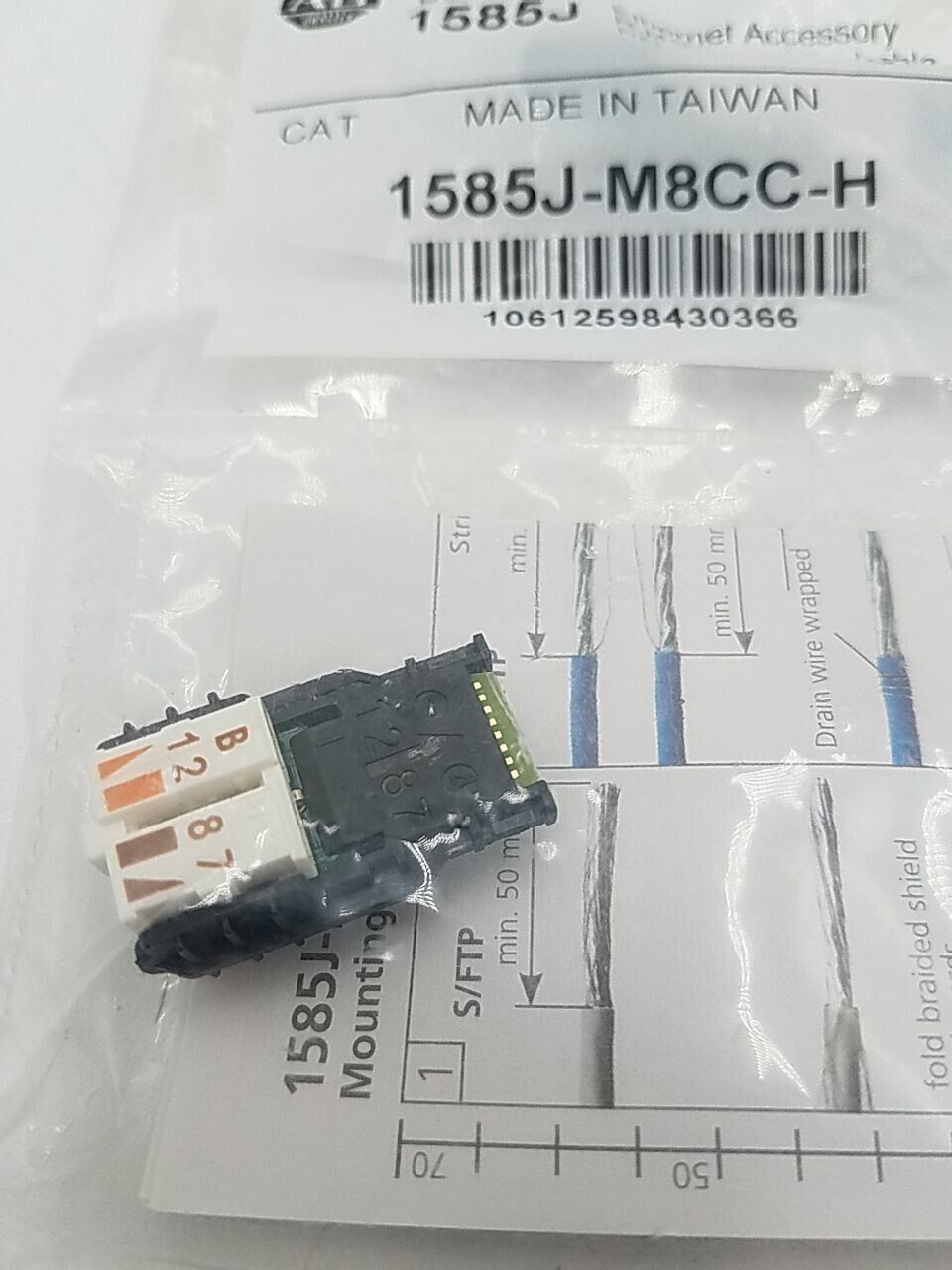 1PC NEW 1585J-M8CC-H Series B 1585J Ethernet RJ45 Field Attachable 120364