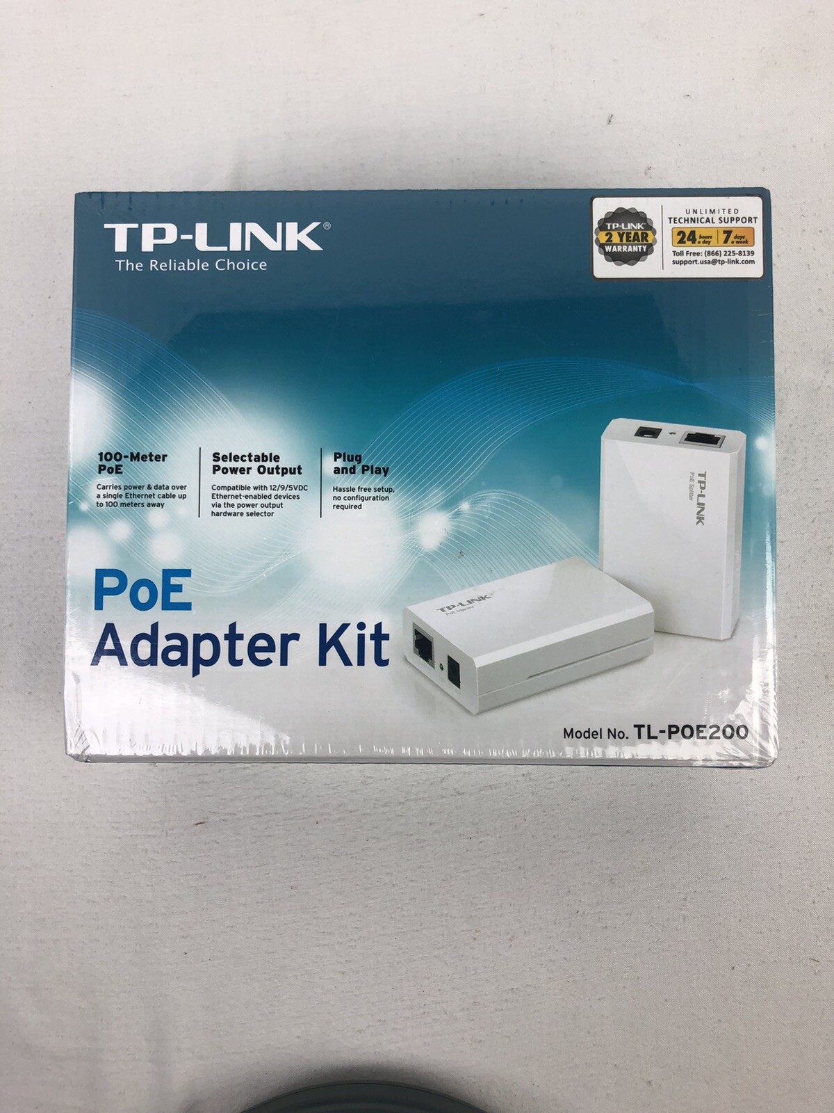 TP-LINK PoE Power over Ethernet Adapter Kit (TL-POE200) (T4)
