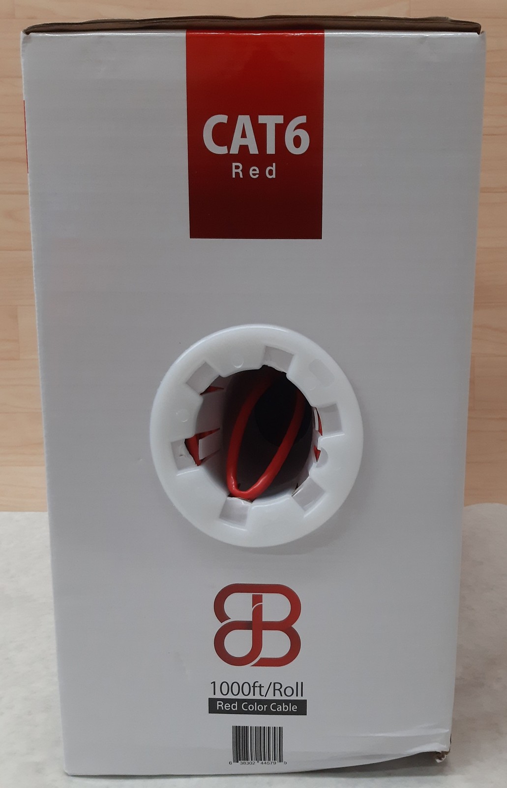 Dripstone 1000 Ft Roll CAT6 UTP Cable 4Pair 23AWG 1/0.57mm CCA PVC Jacket Red