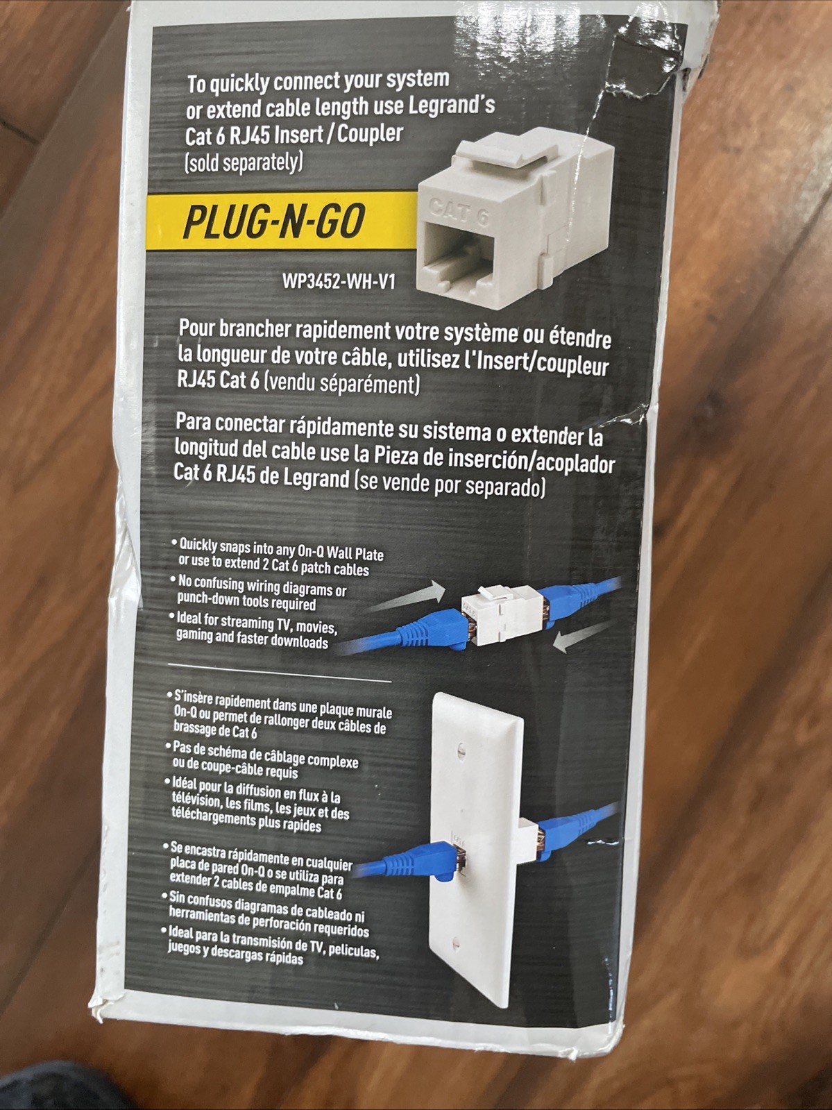 Cat 6 Patch Cable 100ft. Legrand AC3610BEV1 Ethernet Speed Cable