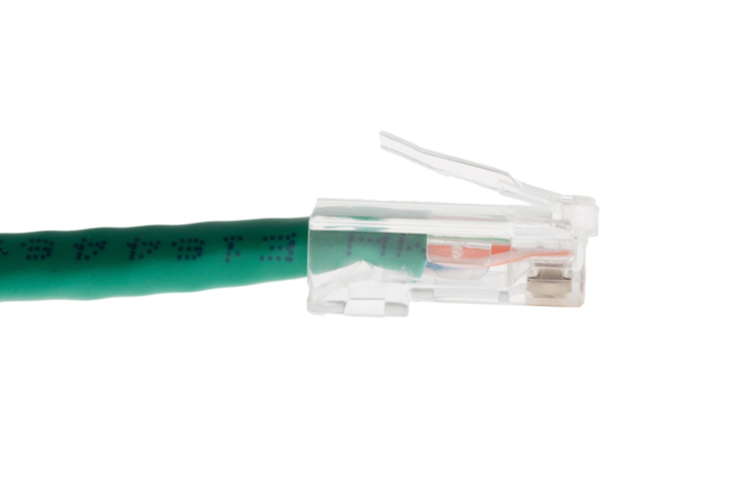 CAT6 Ethernet Patch Cable, Non-Booted, 1 Foot, Green – Lifetime Warranty