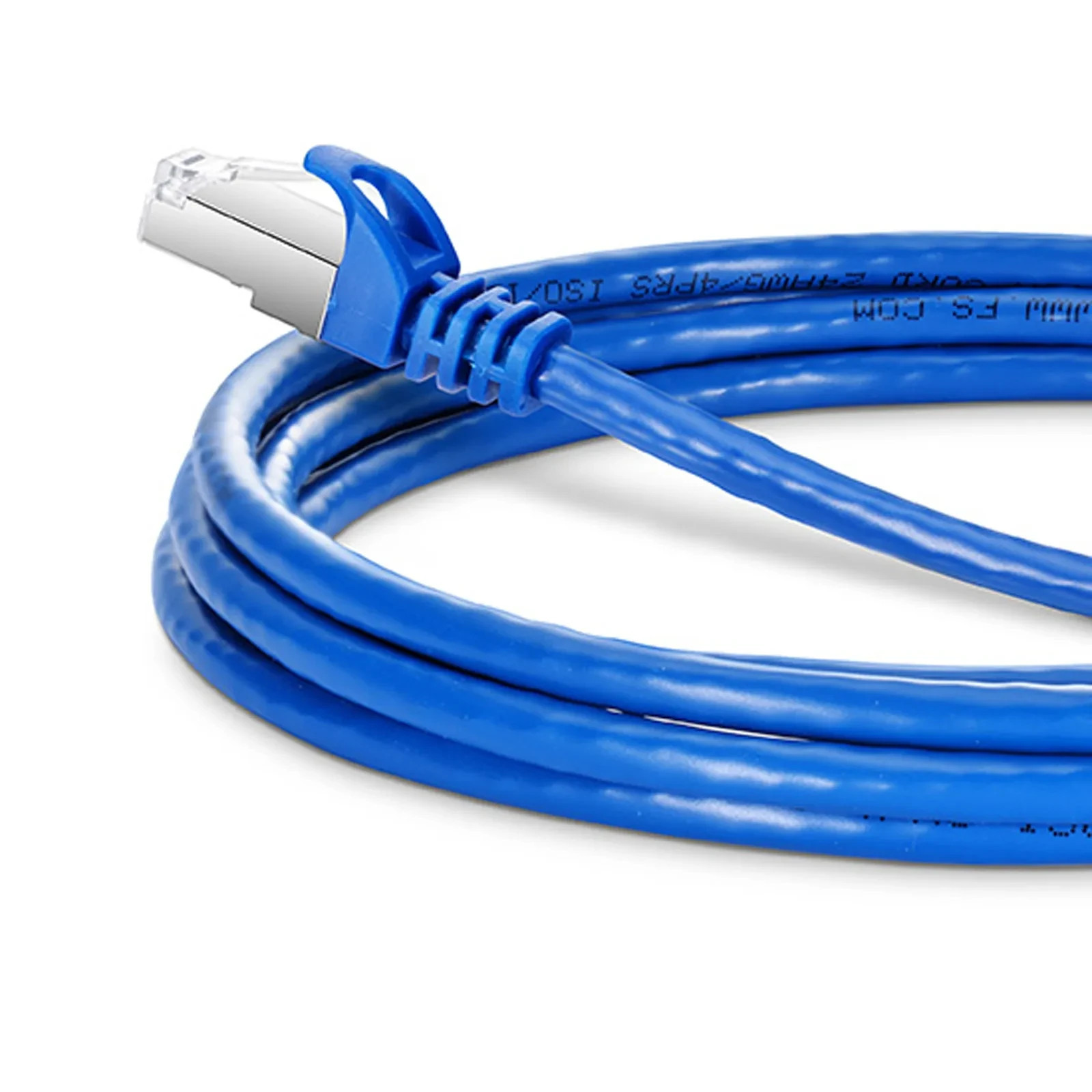 Lot 20 FS 16ft 5m Cat6a 26AWG Snagles Shield SFTP 10Gb PoE++ Network Patch Cable