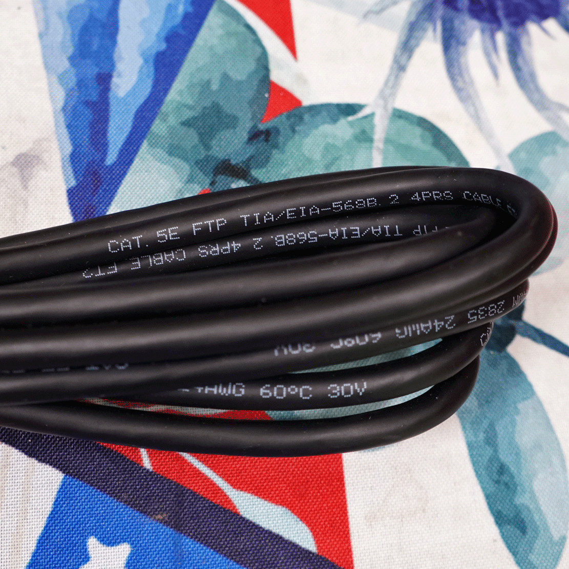 CAT 5E FTP TIA/ETA -568B 2 4PRS cable FT2 E523416 24AWG 30V