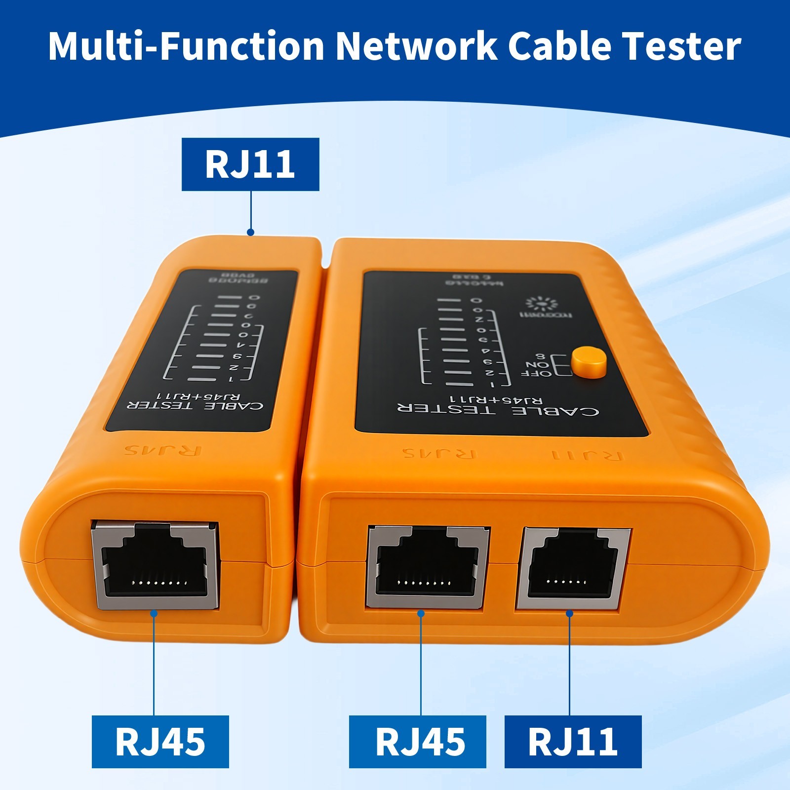 LAN Ethernet Cable Tester for RJ45 RJ11 Cat5e Cat6 Cat7 Networks