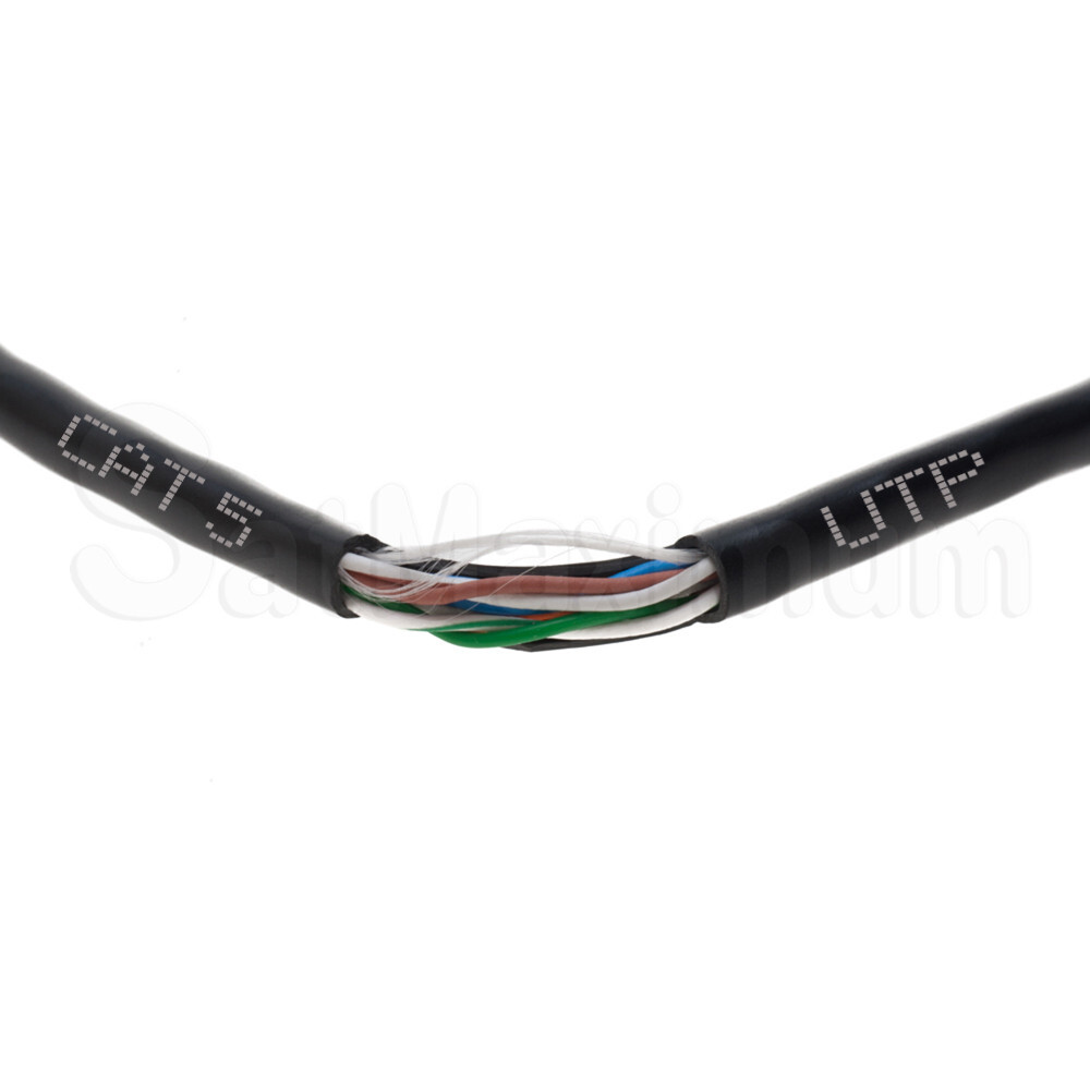 500ft CAT5e UTP Solid Ethernet Network LAN Cable 24AWG Pull Box Bulk Wire Black