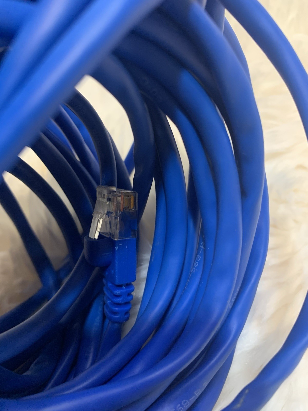 Cat 5e 10ft Ethernet Patch Cable RJ-45 to RJ-45 Blue Universal