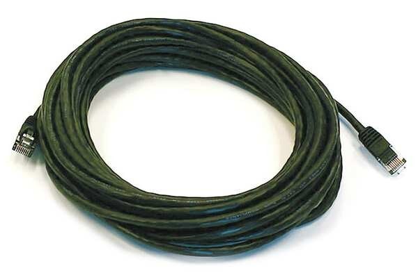 Cat5 Cable Network 30 ft 350MHz Category 5E Patch Cord UTP RJ45 CAT5E-30-BLACK
