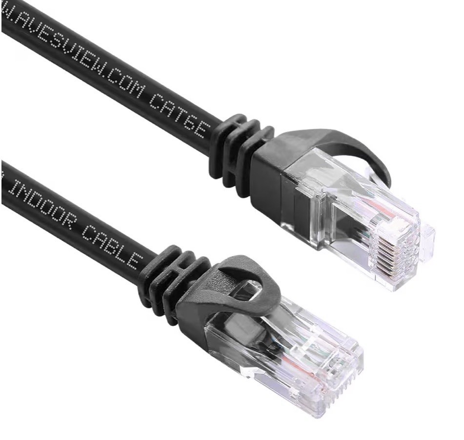 AvesView CAT6 75 ft Ethernet Cable, Black | Indoor High-Speed 10Gbps