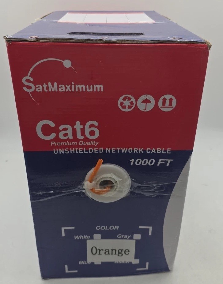 CAT6 1000ft Original Solid Ethernet Cable UTP 23AWG CCA Network Bulk Wire RJ45