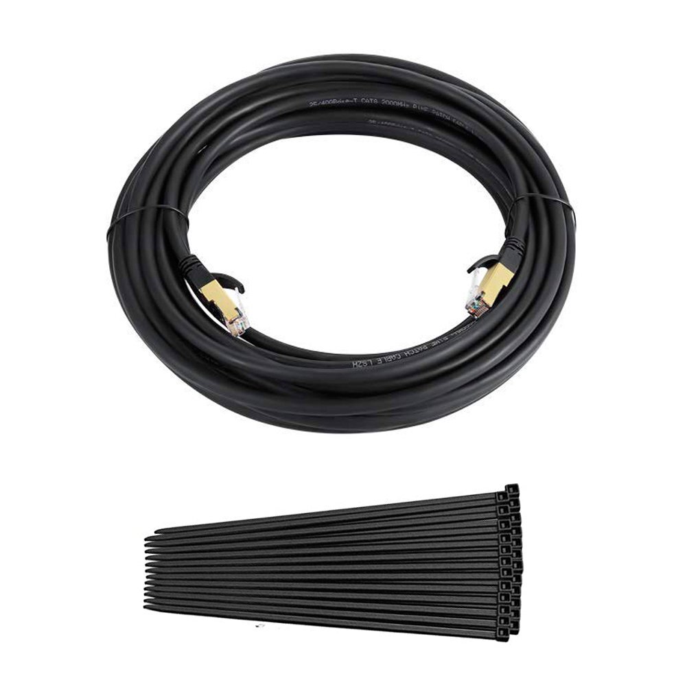 6-50ft CAT 8 Ethernet RJ45 Cable High Speed 40Gbps LAN Patch Network Gold Plated