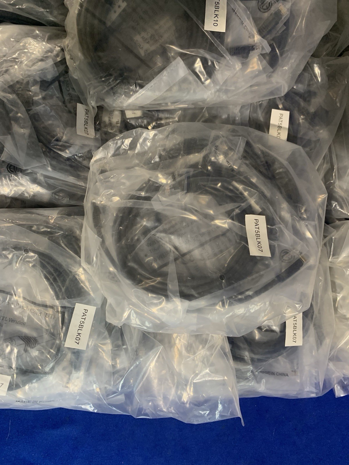 7 Foot Ethernet Network Cable Cat5e Patch Cord LAN – Pack of 10 x12 – New Sealed