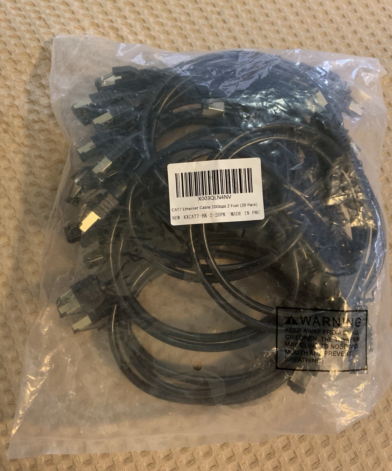 Cat 7 Ethernet Cable 2 Feet 20 Pack Multi Pack High Speed Internet Cord CAT7 …
