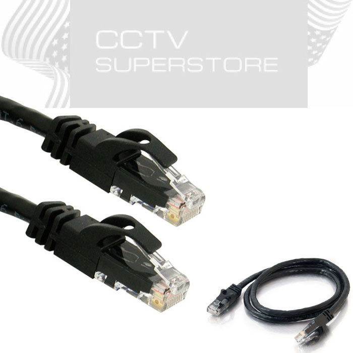 RJ45 CAT6 Ethernet Network Cable Black 5ft 15ft 25ft 30ft 50ft 100ft 200ft LOT