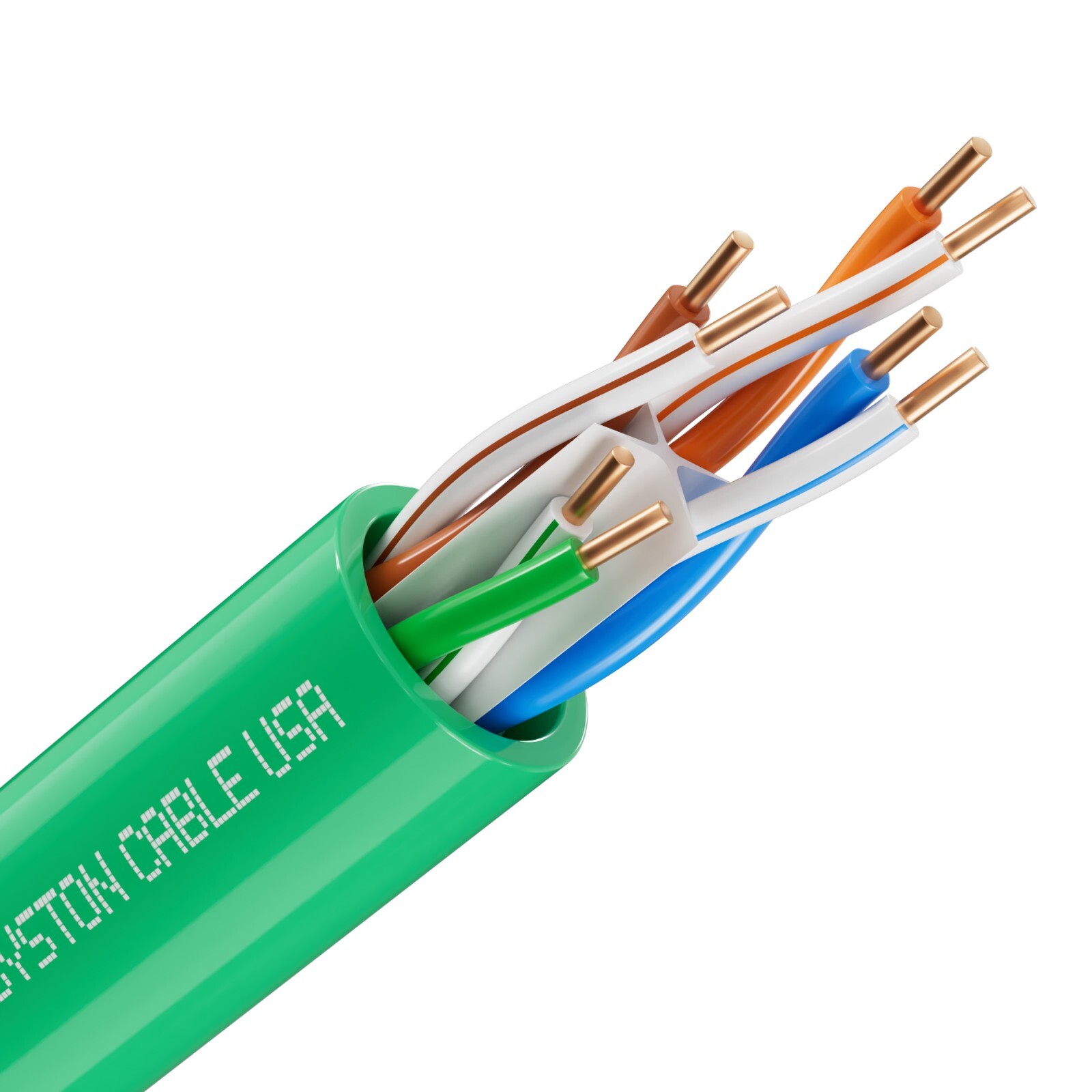 Syston Cat 6E Ethernet Network Cable 600MHz 23AWG UTP Solid Copper Wire-CMR Bulk