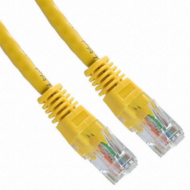 25 Pack Lot 15ft CAT5e Ethernet Network LAN Router Patch Cable Cord Wire Yellow