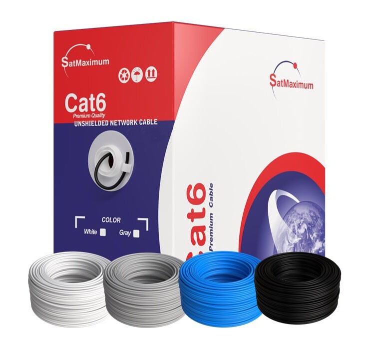 CAT6 500ft UTP Solid Ethernet Cable 23AWG RJ45 LAN Network Bulk Wire LOT
