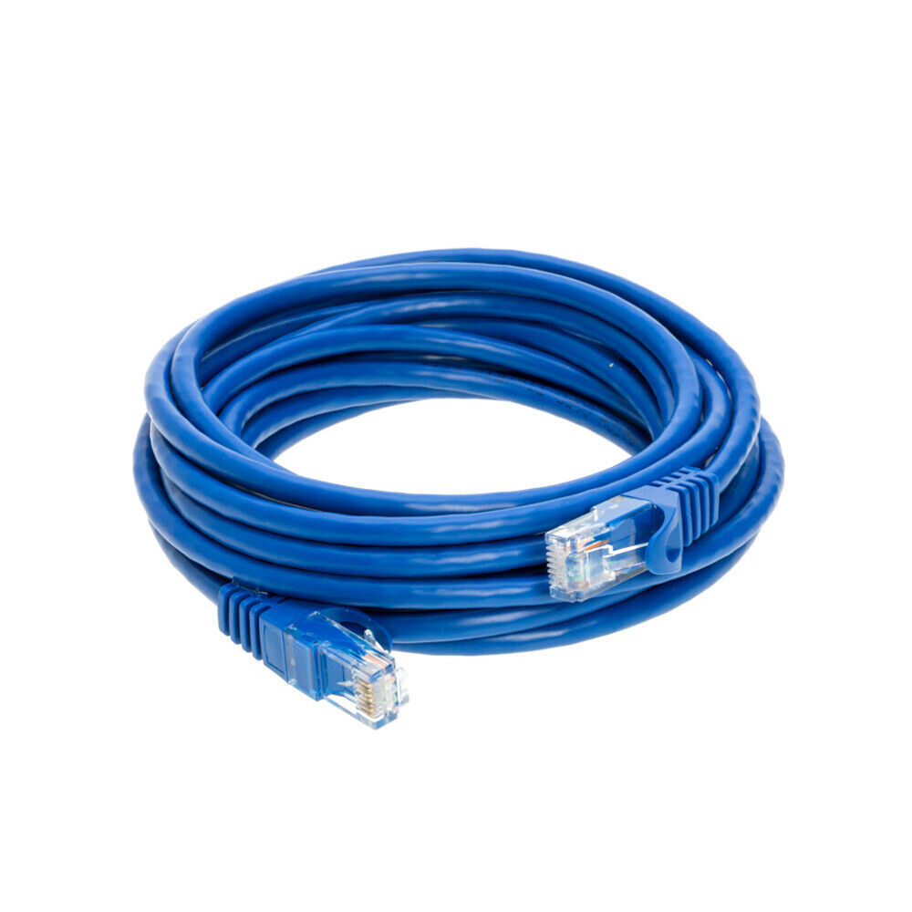 CAT6 Blue Ethernet Patch Cord LAN Network Cable RJ45 1.5FT- 20FT Multi-Pack LOT