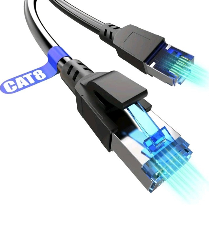 Cat 8 Ethernet Cable 40Gbps RJ45 Patch Super Speed LAN Network Gold Plated Lot