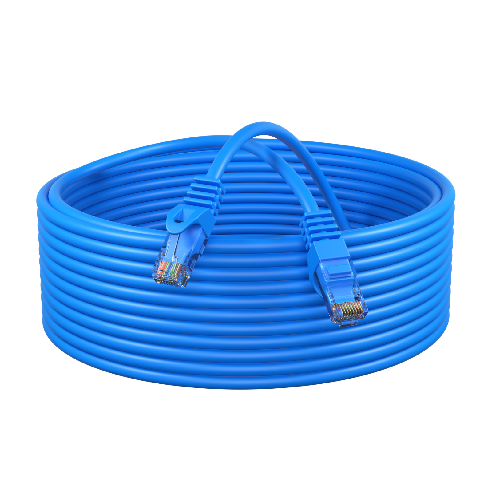 CAT5 Ethernet Patch Cable RJ-45 Internet Cord Blue 25FT- 200FT Multi-Pack LOT