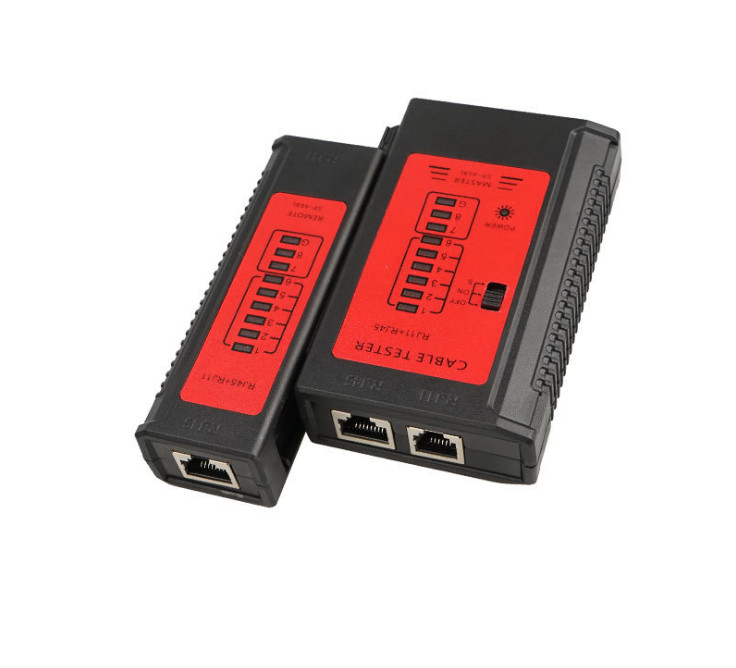 2pcs RJ45 RJ11 network telephone line tester line checker computer cable tester