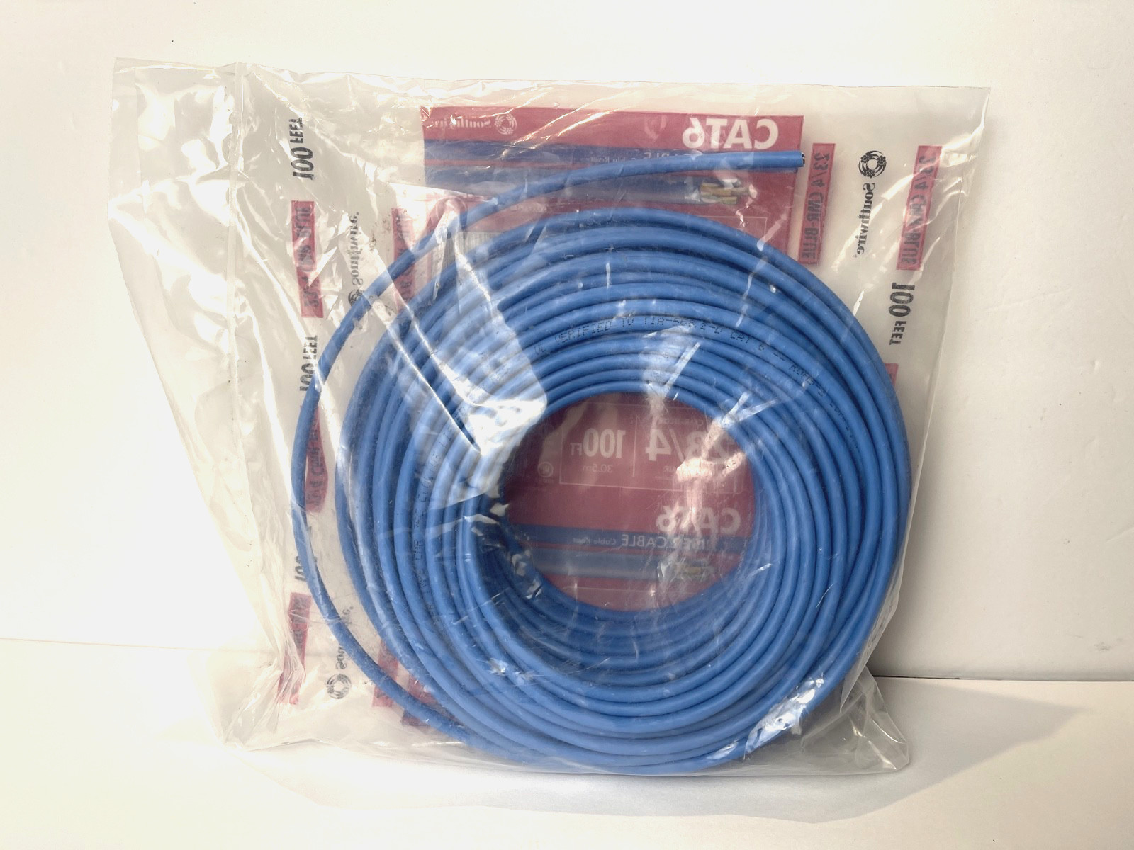 CAT6 Riser Cable CMR-Blue 23/4 Gauge/Pair 100ft. 23 Gauge 4 pair Cat 6 Southwire