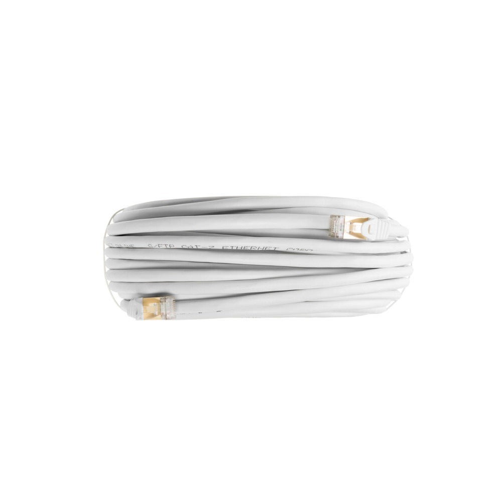 Cat7 S/FTP Ethernet Patch Cable High-Speed 600MHz White 6FT- 25FT Multi Pack LOT