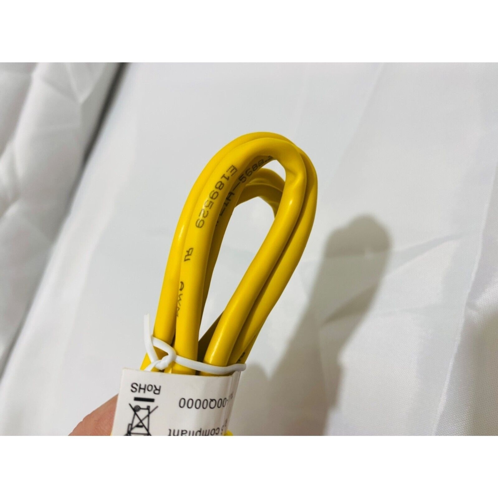 Ethernet Cable 4 Foot Length Yellow Patch Cable Male to Male Lucent-O Systimax