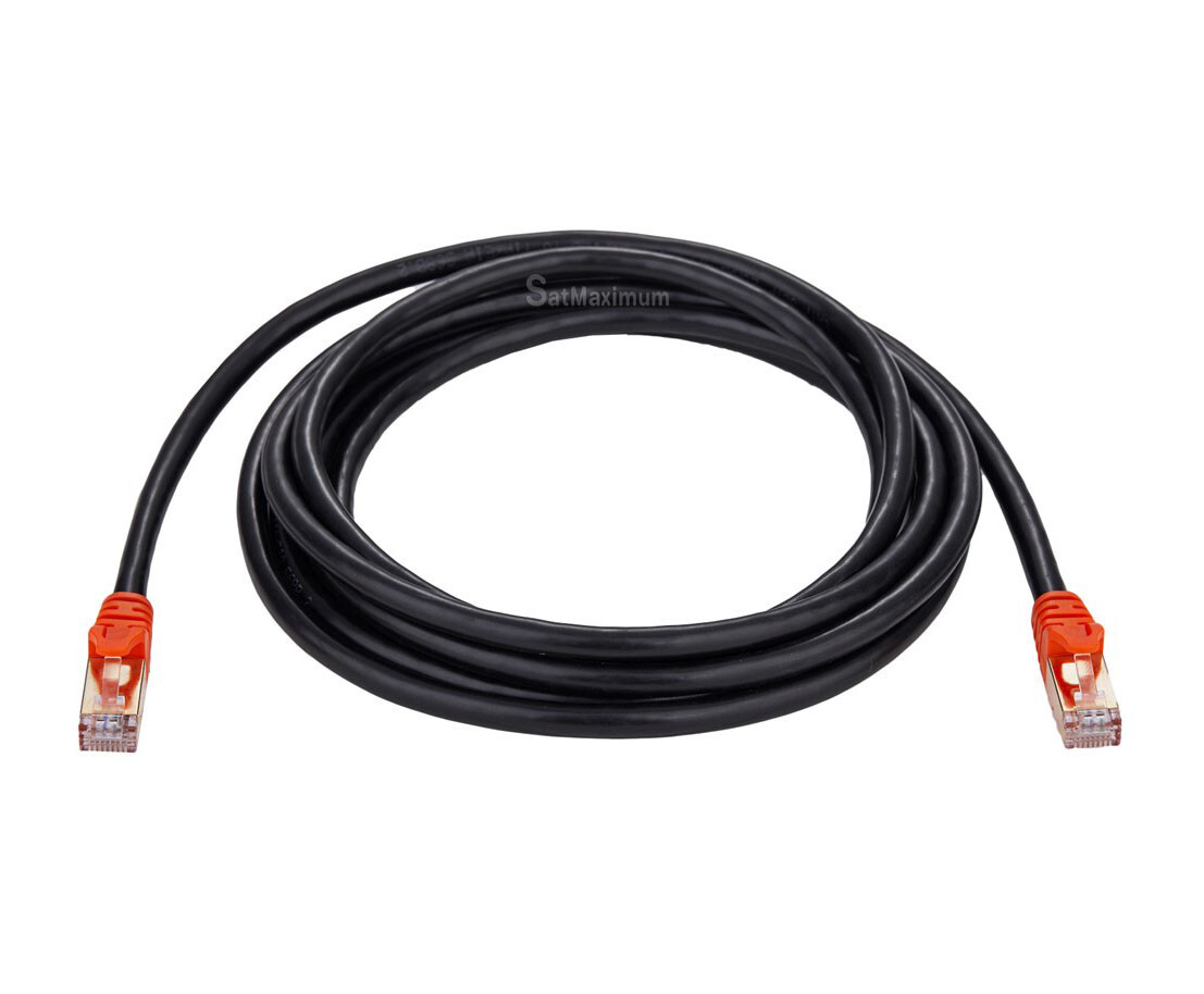 10FT CAT7 SFTP Outdoor Ethernet Patch Cable 26AWG 600MHz OFC LAN Network Wire