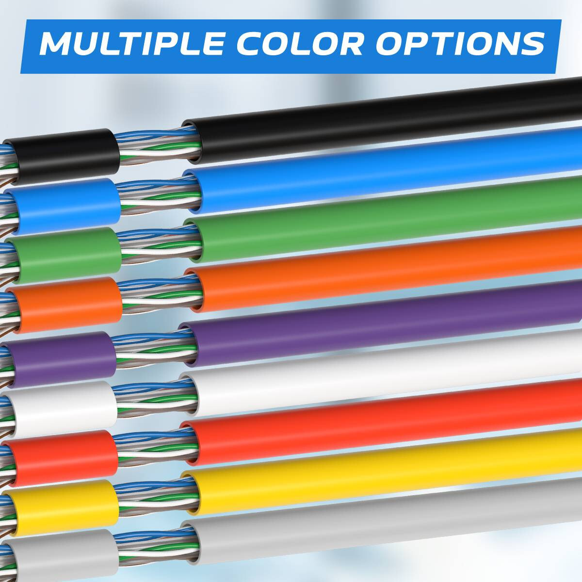 CAT6 500ft Purple ETL CMR 23 AWG Solid Copper Ethernet Network Cable