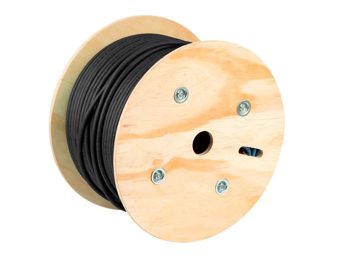 Monoprice Cat8 Cable 250ft Bulk Black 22AWG 40G For Ethernet Switch Modem Router