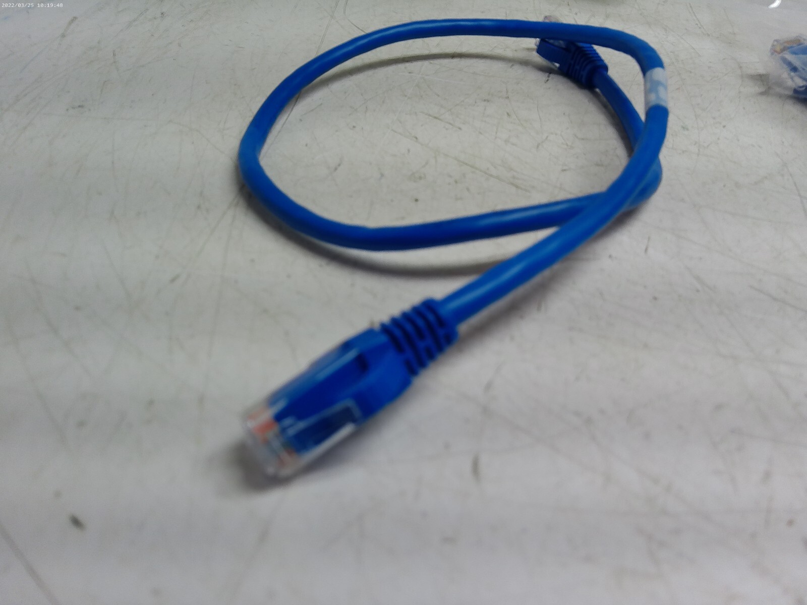 Lot of (3) 2FT CAT6A Snagless-Blue Ethernet Cable