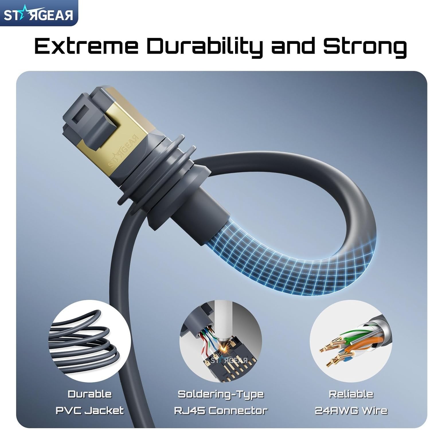 Starlink Cable Gen 3 15M/49FT, Starlink Gen 3 Cable for Starlink Standard V3/…